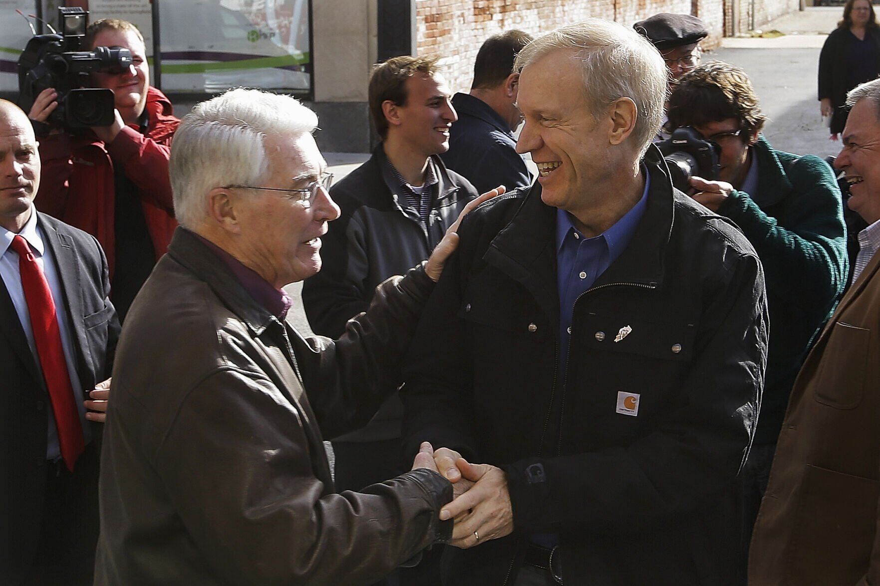 Bruce Rauner and Jim Edgar, 2014